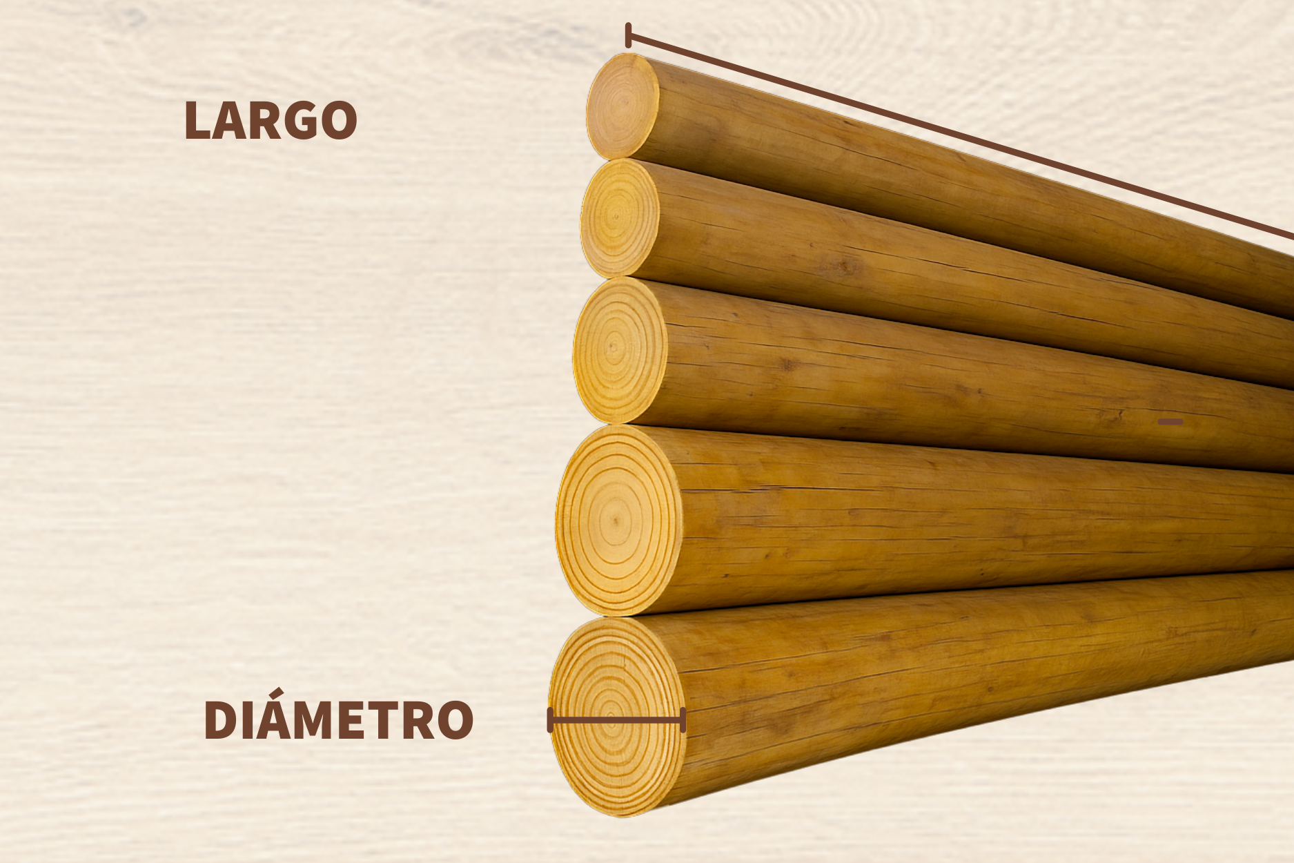 Postes rollizos de madera tratata, de ECOMADERA, el stock más amplio de Guatemala